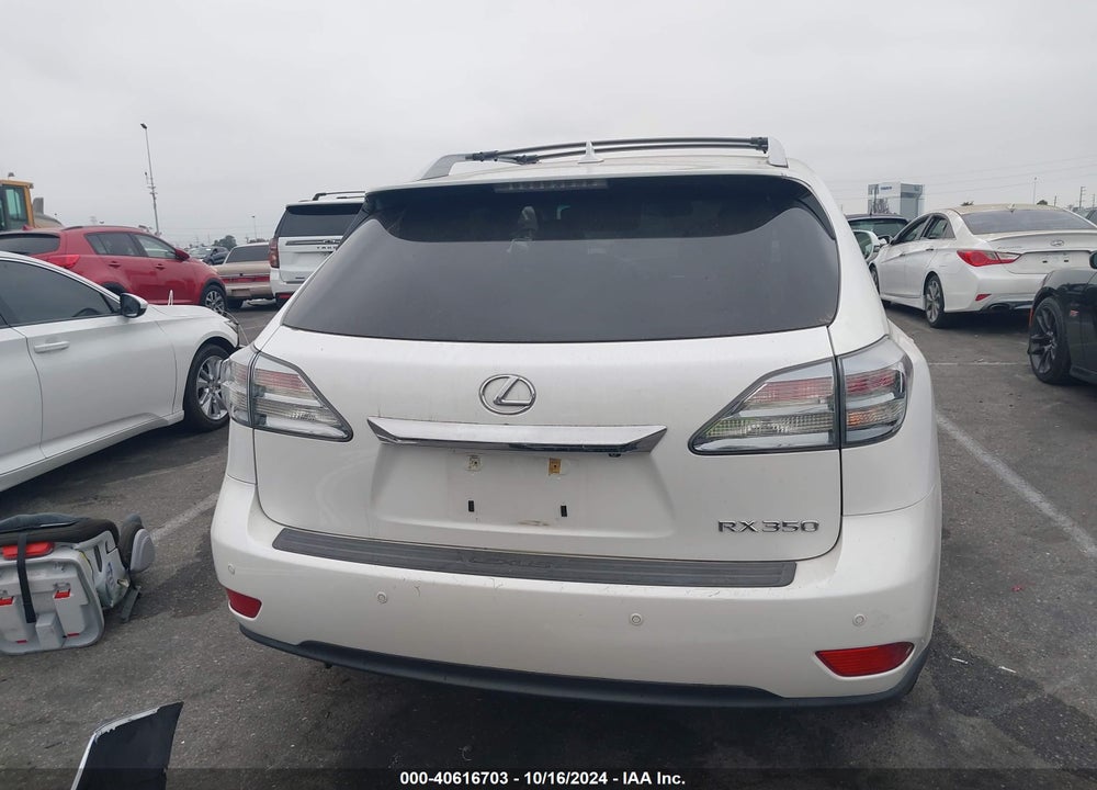 2012 LEXUS RX 350 VIN: 2T2ZK1BA6CC077698