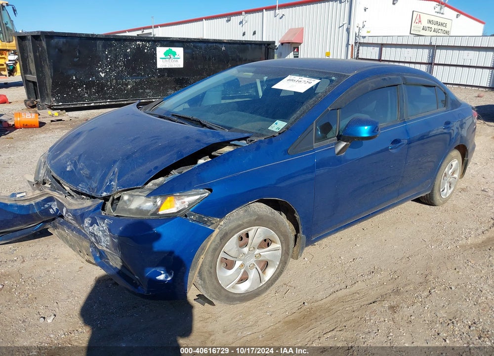 2013 HONDA CIVIC LX VIN: 2HGFB2F59DH563201