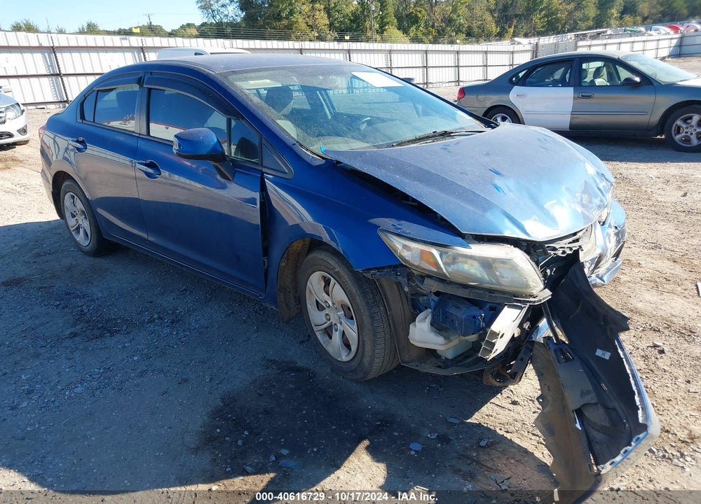 2013 HONDA CIVIC LX VIN: 2HGFB2F59DH563201