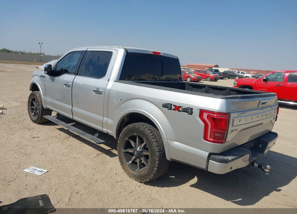 2016 FORD F-150 PLATINUM VIN: 1FTEW1EF4GFB25792
