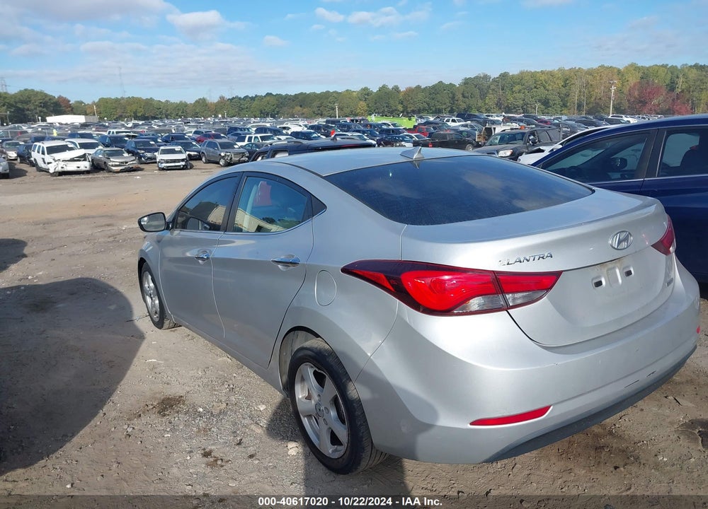 2015 HYUNDAI ELANTRA LIMITED VIN: 5NPDH4AE3FH612782