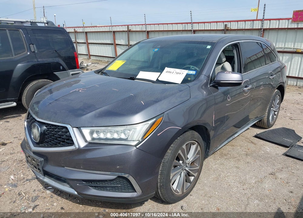 2017 ACURA MDX TECHNOLOGY PACKAGE VIN: 5FRYD3H54HB007201