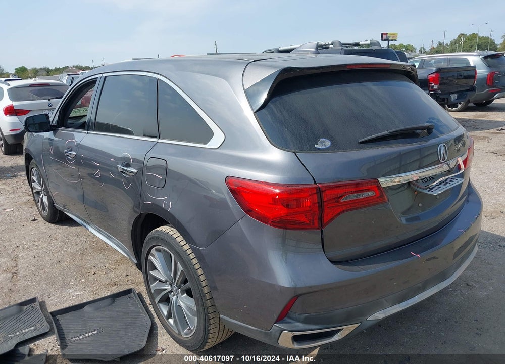 2017 ACURA MDX TECHNOLOGY PACKAGE VIN: 5FRYD3H54HB007201