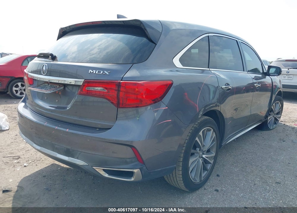 2017 ACURA MDX TECHNOLOGY PACKAGE VIN: 5FRYD3H54HB007201