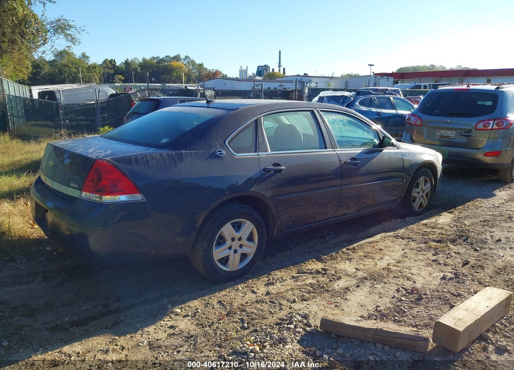 2008 CHEVROLET IMPALA LS VIN: 2G1WB58K089216920
