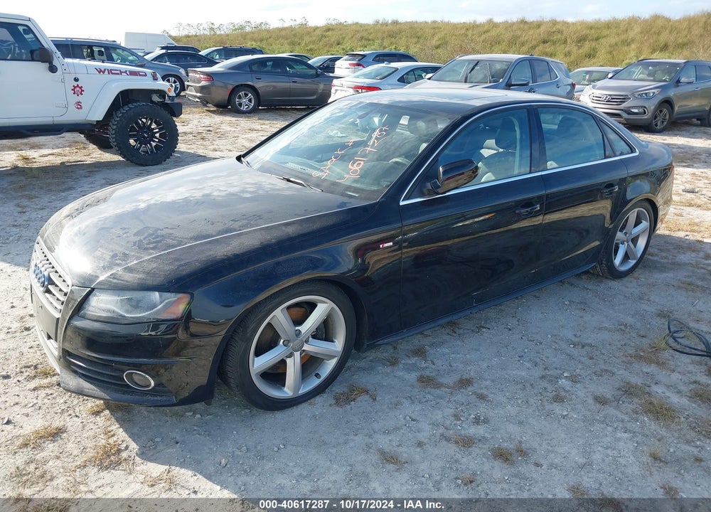 2012 AUDI A4 2.0T PREMIUM VIN: WAUFFAFL4CN005917