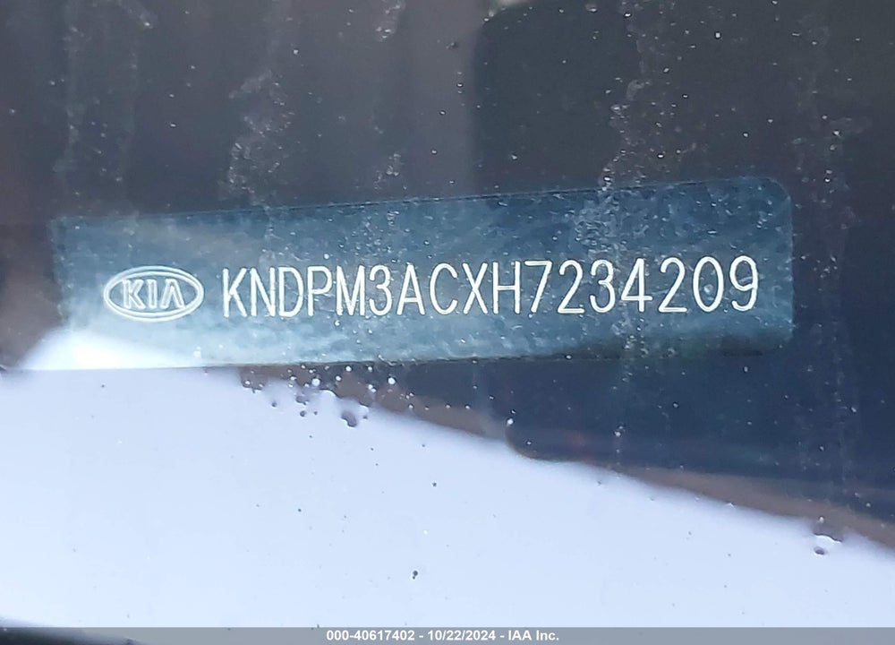 2017 KIA SPORTAGE LX VIN: KNDPM3ACXH7234209