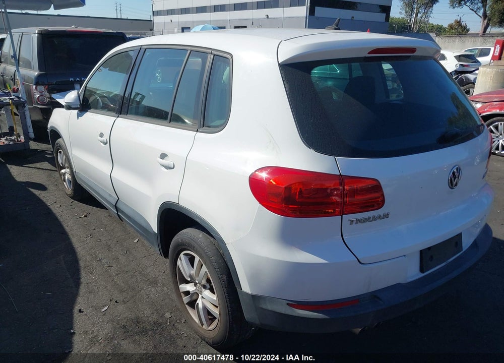 2013 VOLKSWAGEN TIGUAN S VIN: WVGAV3AX3DW562279