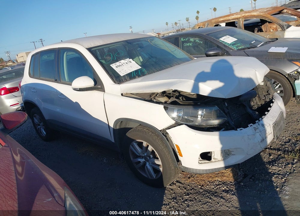 2013 VOLKSWAGEN TIGUAN S VIN: WVGAV3AX3DW562279