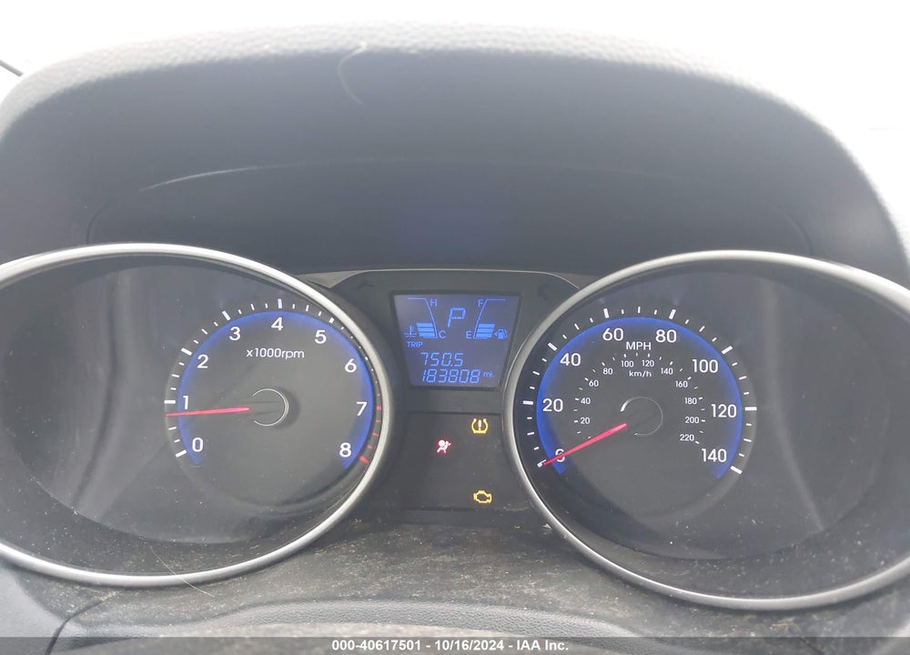 2012 HYUNDAI TUCSON GLS VIN: KM8JU3AC8CU338399