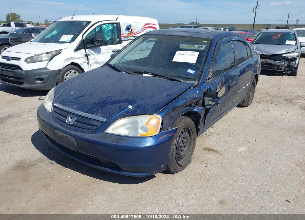 2001 HONDA CIVIC EX VIN: 1HGES26701L021318