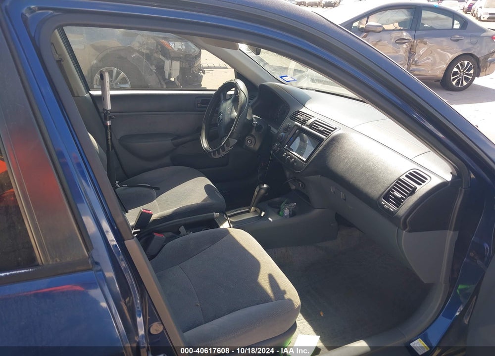 2001 HONDA CIVIC EX VIN: 1HGES26701L021318
