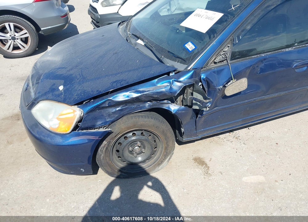 2001 HONDA CIVIC EX VIN: 1HGES26701L021318
