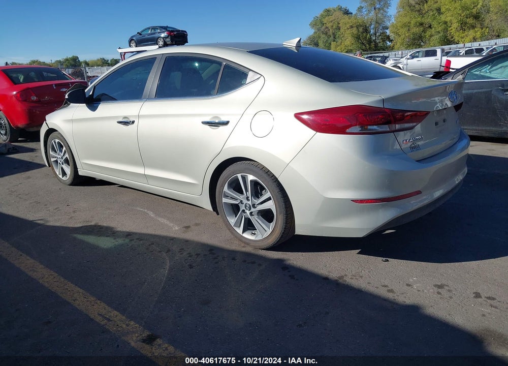 2017 HYUNDAI ELANTRA VIN: KMHD84LF7HU127314