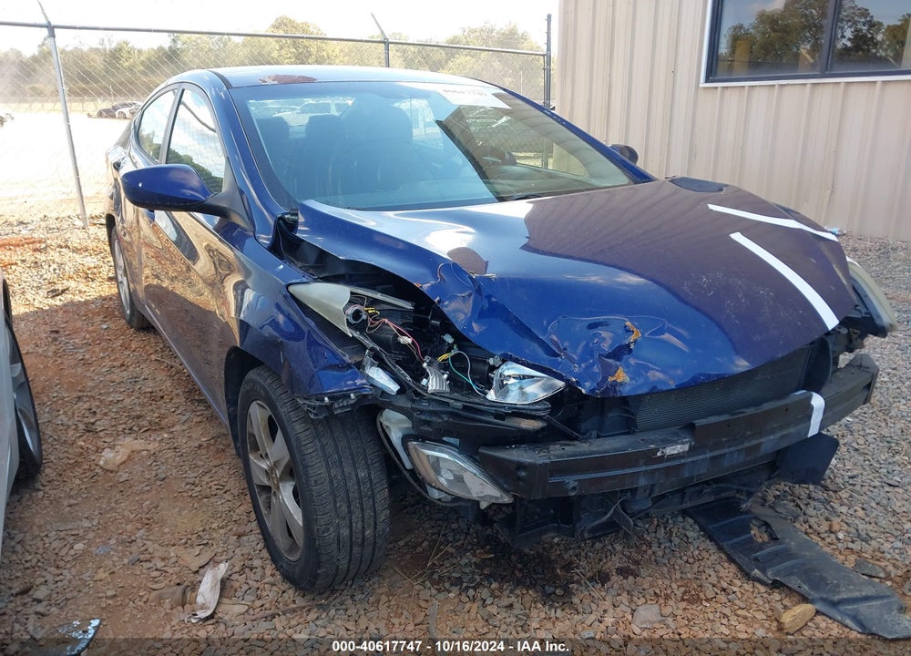 2012 HYUNDAI ELANTRA GLS VIN: 5NPDH4AE9CH065190