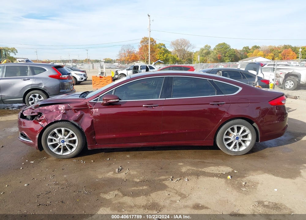 2017 FORD FUSION SE VIN: 3FA6P0HD7HR311262