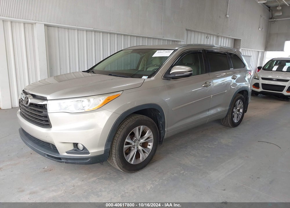 2014 TOYOTA HIGHLANDER XLE V6 VIN: 5TDJKRFH3ES052582