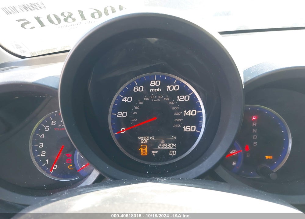 2007 ACURA RDX VIN: 5J8TB18247A022530