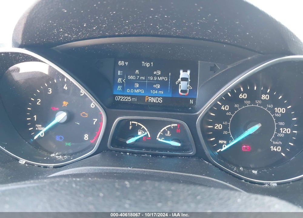 2019 FORD ESCAPE S VIN: 1FMCU0F79KUA54023