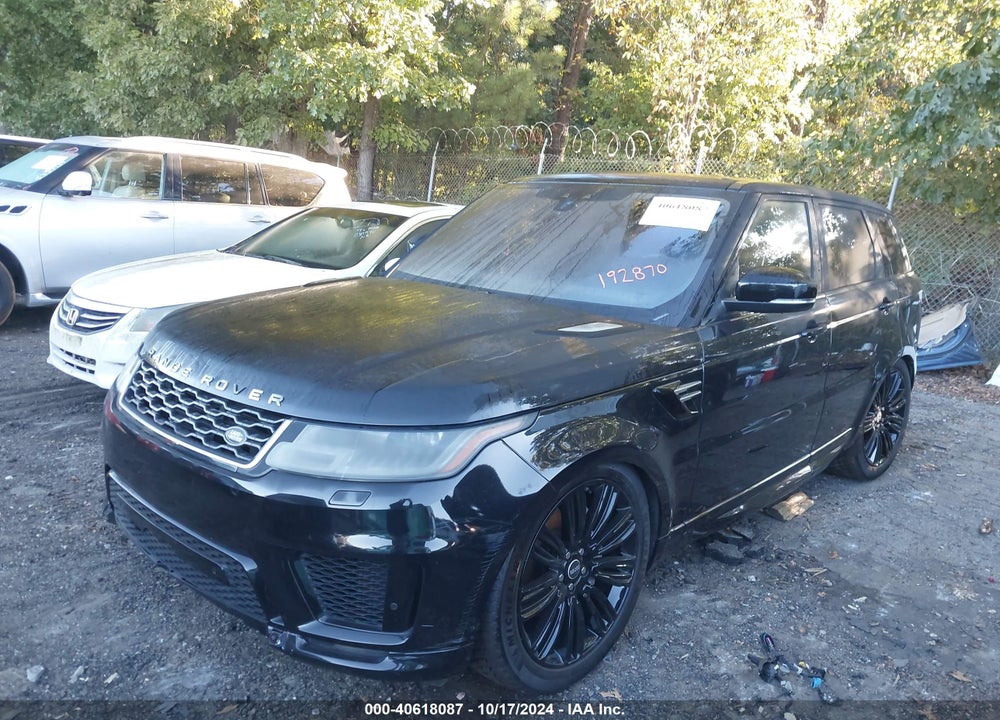 2018 LAND ROVER RANGE ROVER SPORT HSE VIN: SALWR2RV3JA192870