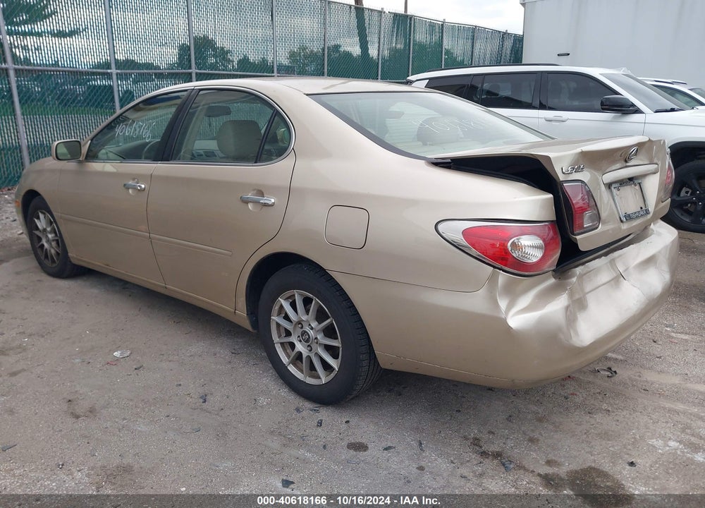 2003 LEXUS ES 300 VIN: JTHBF30G336007935