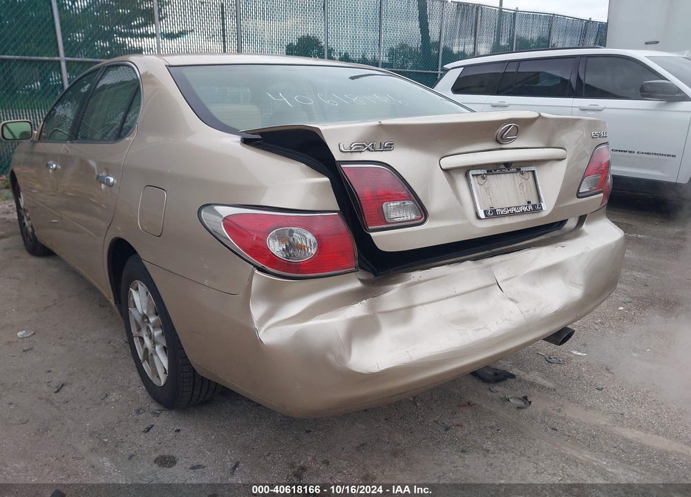 2003 LEXUS ES 300 VIN: JTHBF30G336007935