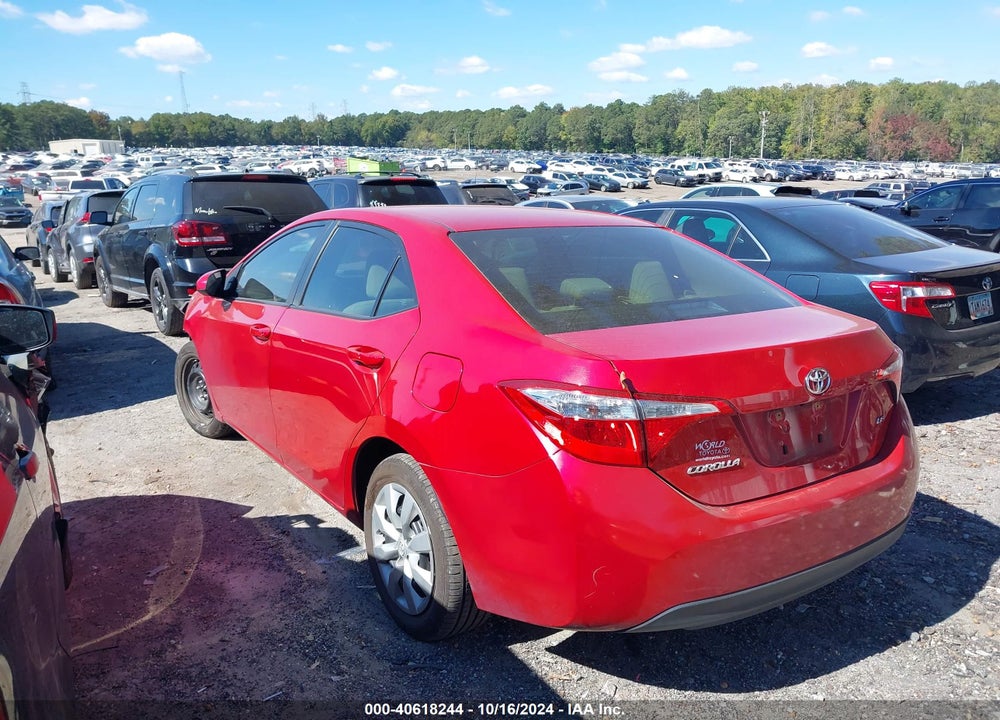 2014 TOYOTA COROLLA LE VIN: 2T1BURHE1EC093822