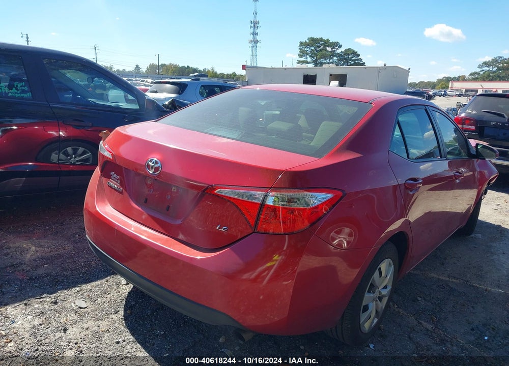 2014 TOYOTA COROLLA LE VIN: 2T1BURHE1EC093822