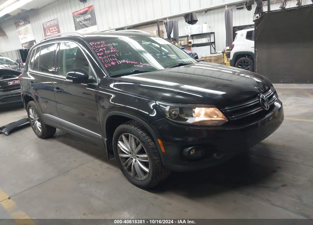 2014 VOLKSWAGEN TIGUAN SEL VIN: WVGBV3AX1EW565543