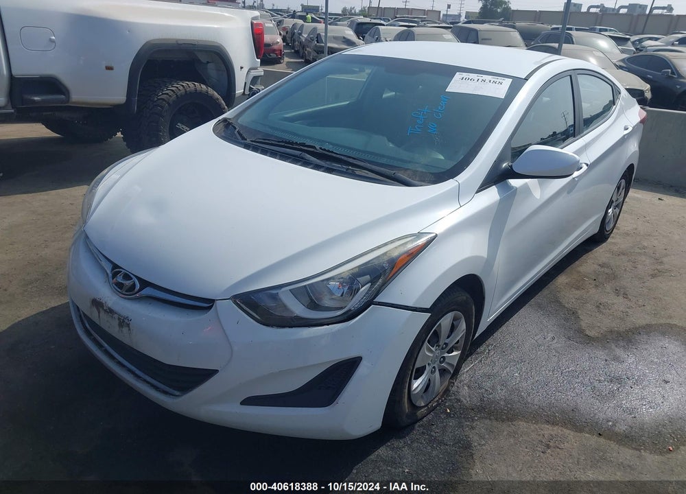 2016 HYUNDAI ELANTRA SE VIN: 5NPDH4AE8GH663339
