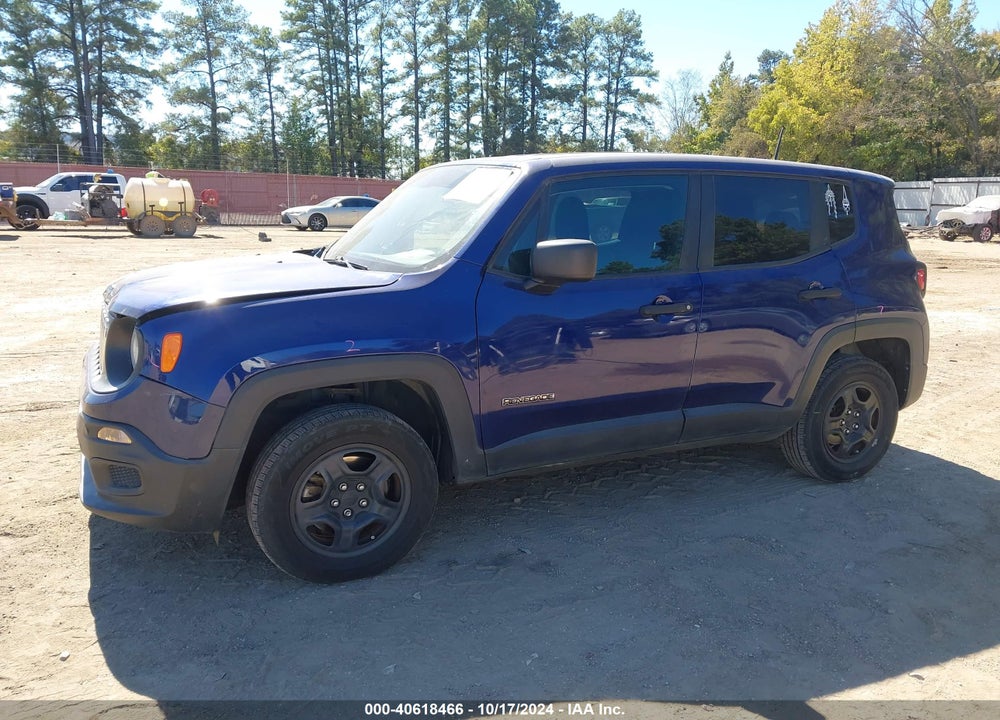 2018 JEEP RENEGADE SPORT 4X4 VIN: ZACCJBABXJPG92740