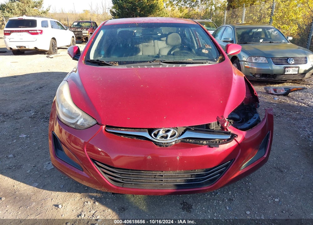 2016 HYUNDAI ELANTRA SE VIN: KMHDH4AEXGU621630
