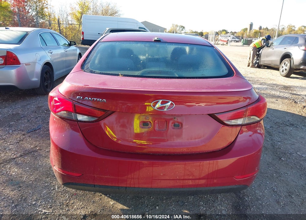 2016 HYUNDAI ELANTRA SE VIN: KMHDH4AEXGU621630