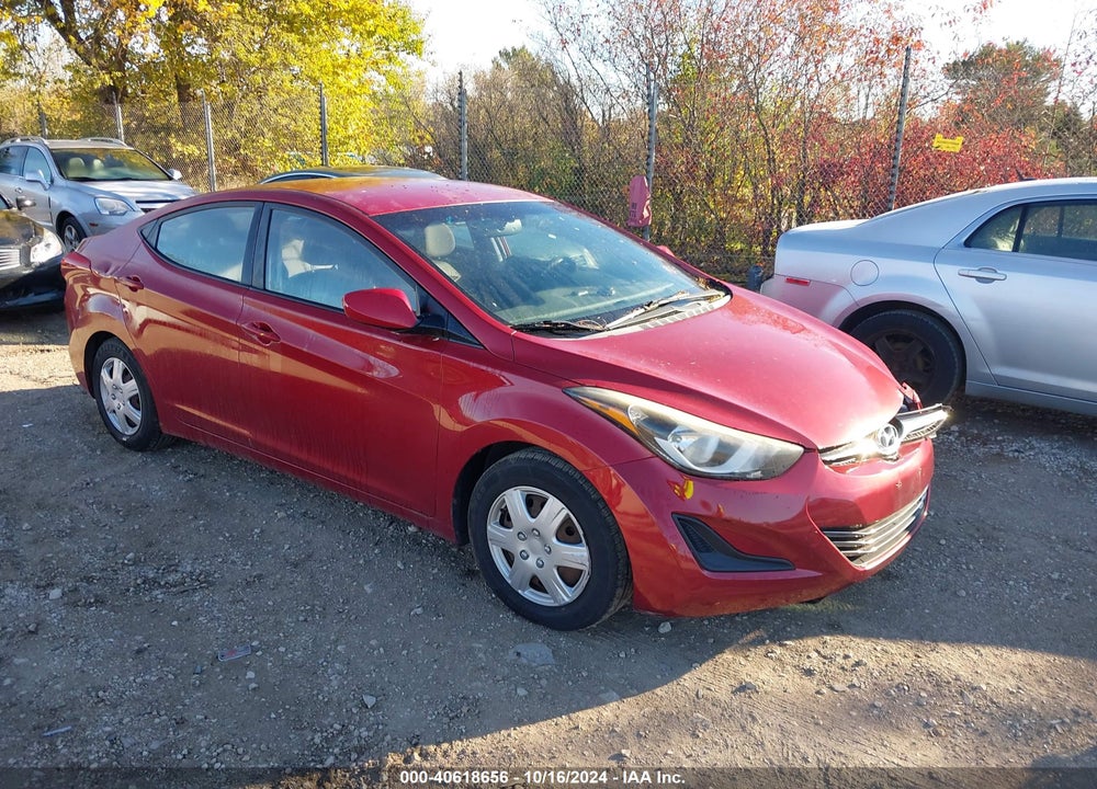2016 HYUNDAI ELANTRA SE VIN: KMHDH4AEXGU621630