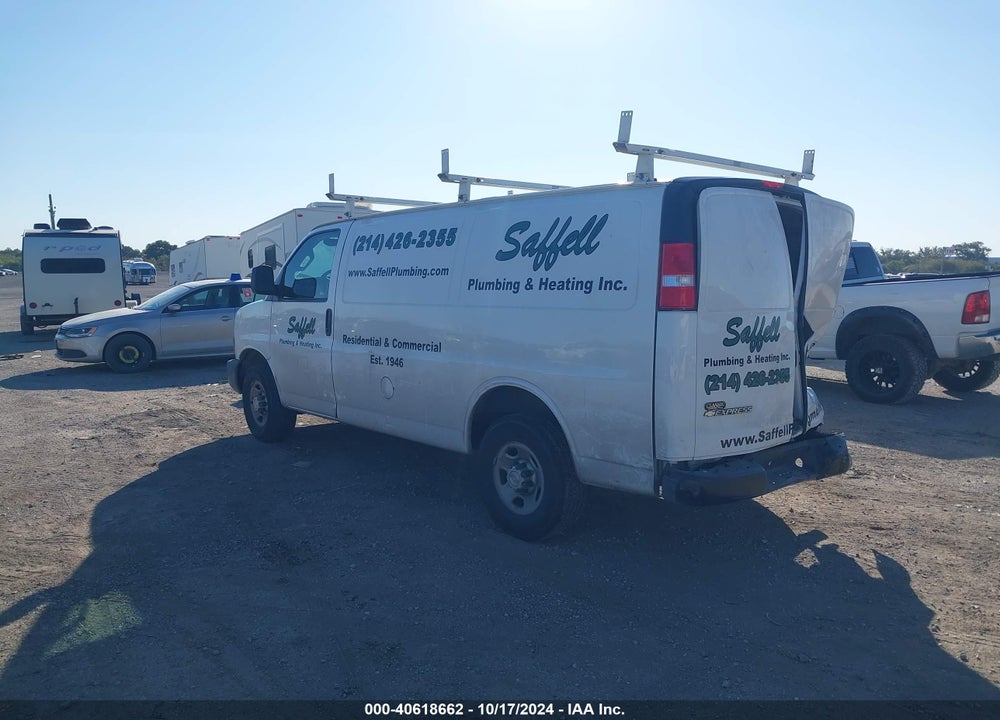 2018 CHEVROLET EXPRESS 2500 WORK VAN VIN: 1GCWGAFP4J1338934