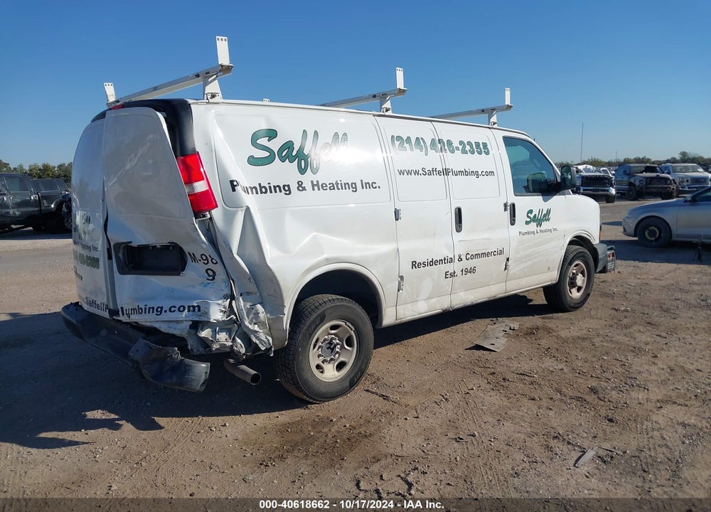 2018 CHEVROLET EXPRESS 2500 WORK VAN VIN: 1GCWGAFP4J1338934