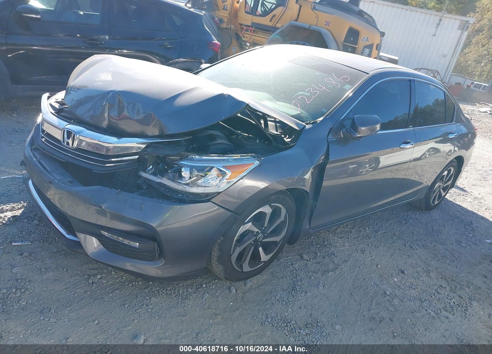 2017 HONDA ACCORD EX-L V6 VIN: 1HGCR3F8XHA023486