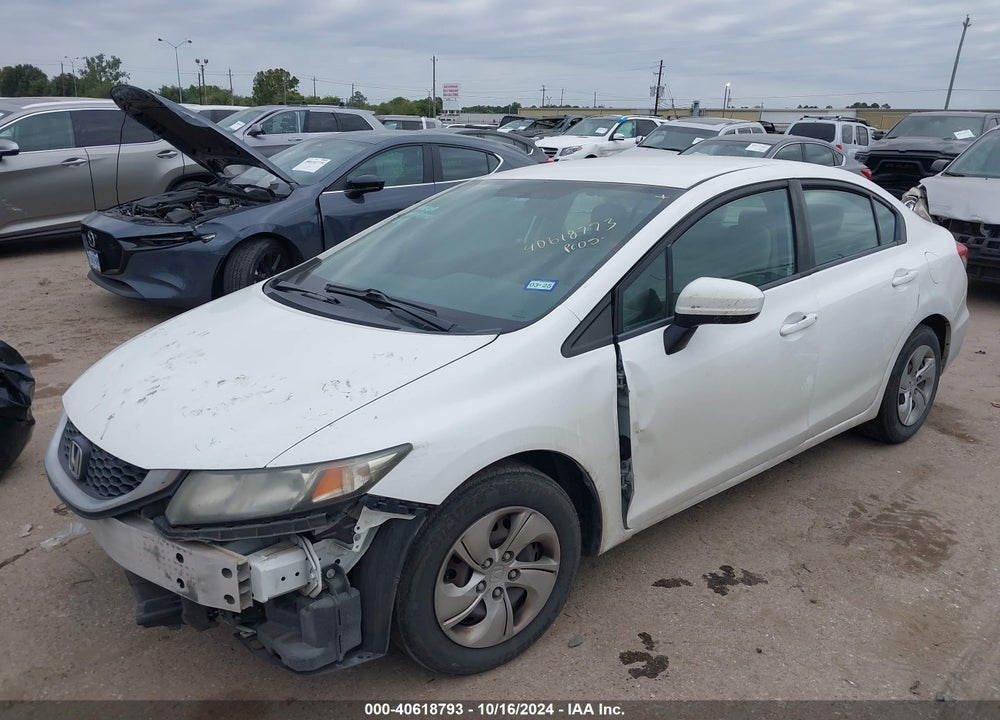 2014 HONDA CIVIC LX VIN: 19XFB2F52EE080113