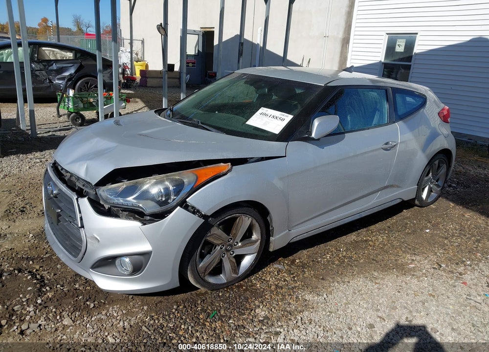 2013 HYUNDAI VELOSTER TURBO W/BLUE VIN: KMHTC6AE4DU142914
