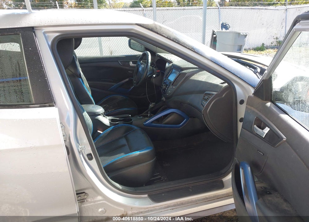 2013 HYUNDAI VELOSTER TURBO W/BLUE VIN: KMHTC6AE4DU142914