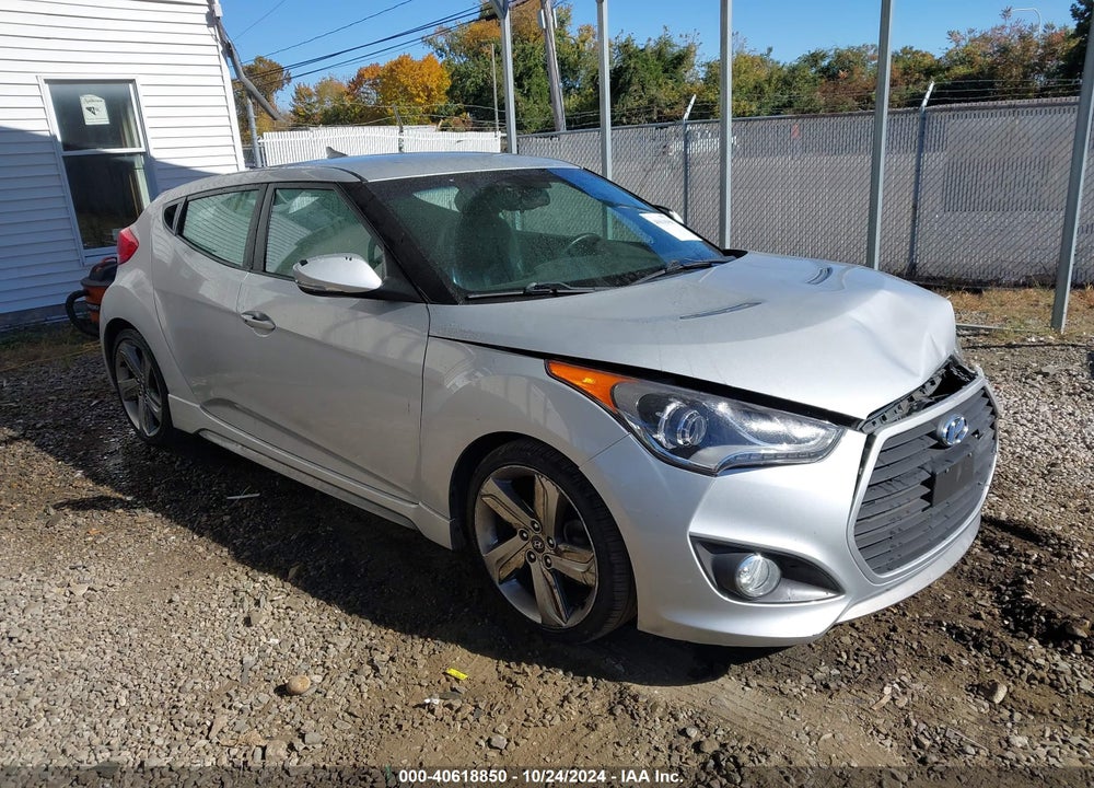 2013 HYUNDAI VELOSTER TURBO W/BLUE VIN: KMHTC6AE4DU142914