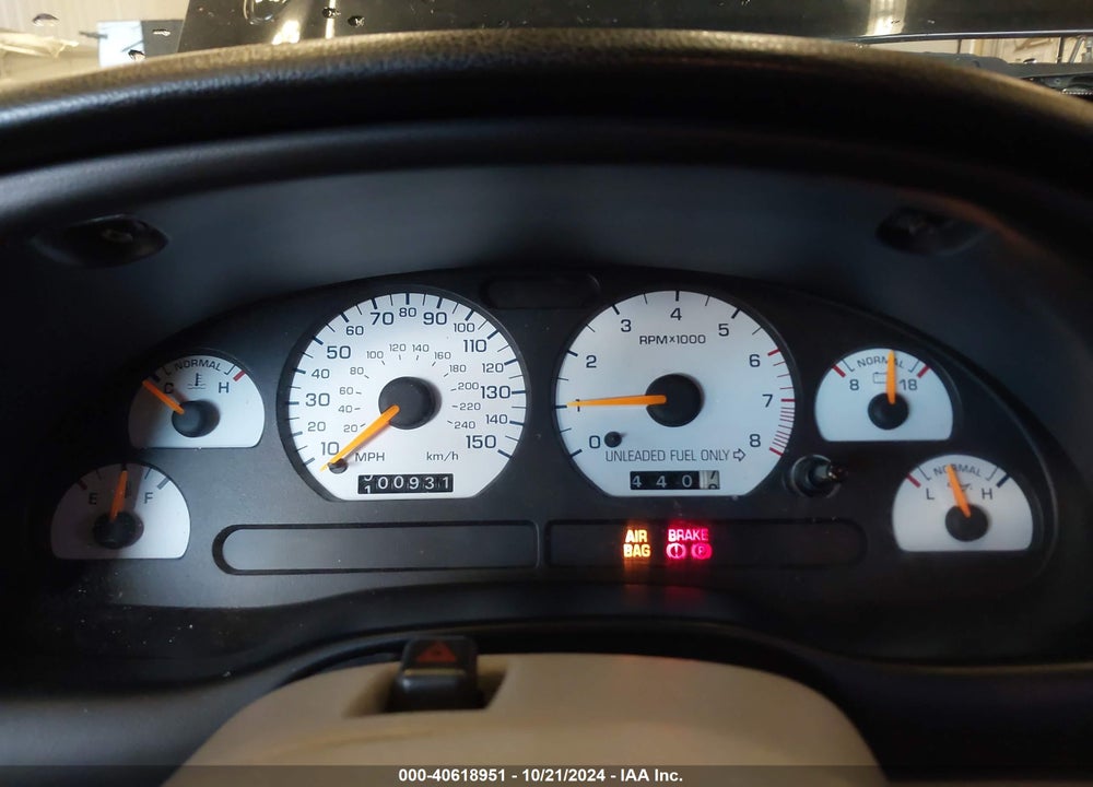 1996 FORD MUSTANG GT VIN: 1FALP42X8TF110456