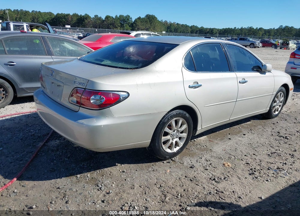 2004 LEXUS ES 330 VIN: JTHBA30G945021991