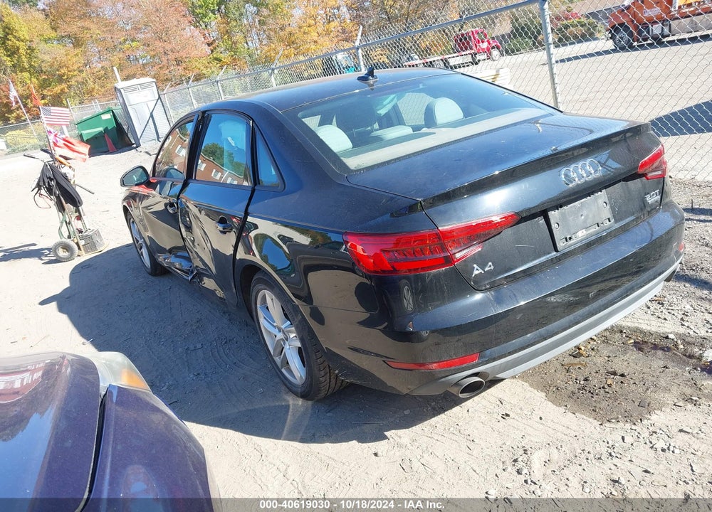 2017 AUDI A4 2.0T PREMIUM VIN: WAUANAF40HN071183