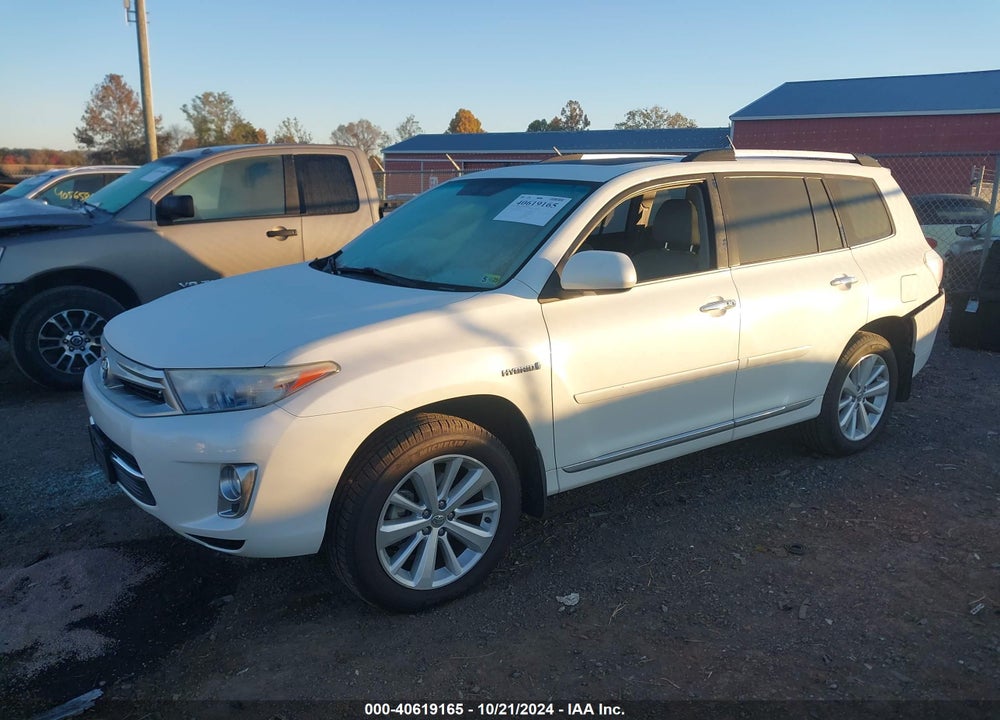 2012 TOYOTA HIGHLANDER HYBRID LIMITED V6 VIN: JTEDC3EH6C2008696