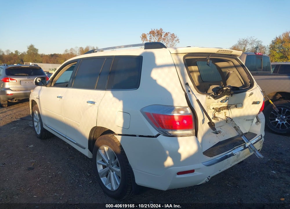 2012 TOYOTA HIGHLANDER HYBRID LIMITED V6 VIN: JTEDC3EH6C2008696