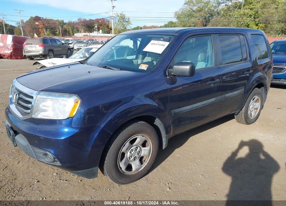 2014 HONDA PILOT LX VIN: 5FNYF4H28EB018107