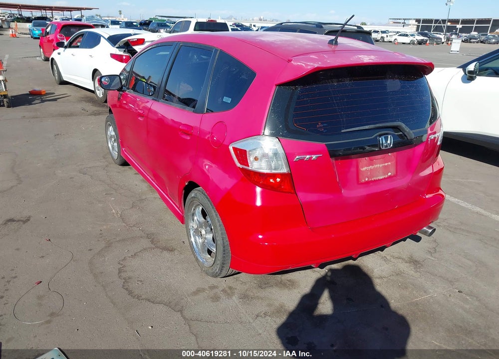2009 HONDA FIT SPORT VIN: JHMGE87439S039155