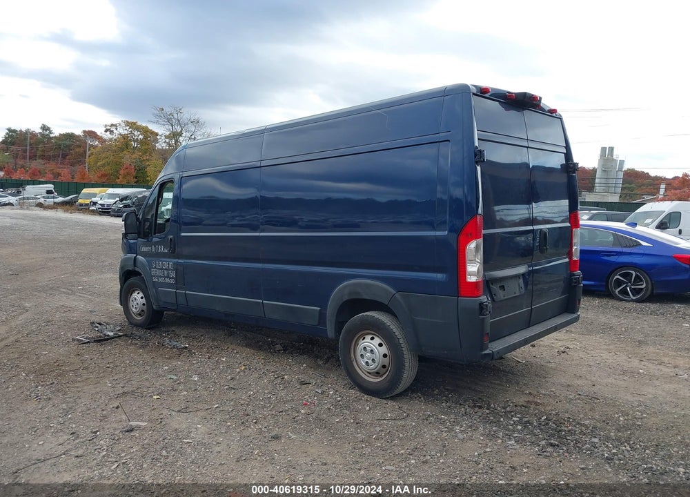 2019 RAM PROMASTER 2500 HIGH ROOF 159 WB VIN: 3C6TRVDG5KE547175