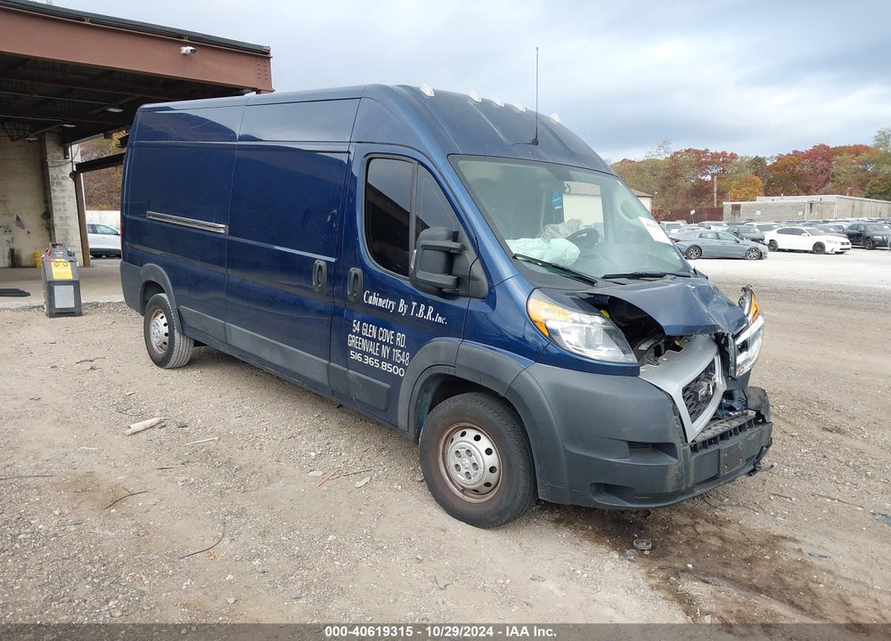 2019 RAM PROMASTER 2500 HIGH ROOF 159 WB VIN: 3C6TRVDG5KE547175